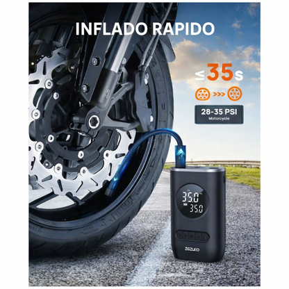 Inflador Portátil para Autos y Motos