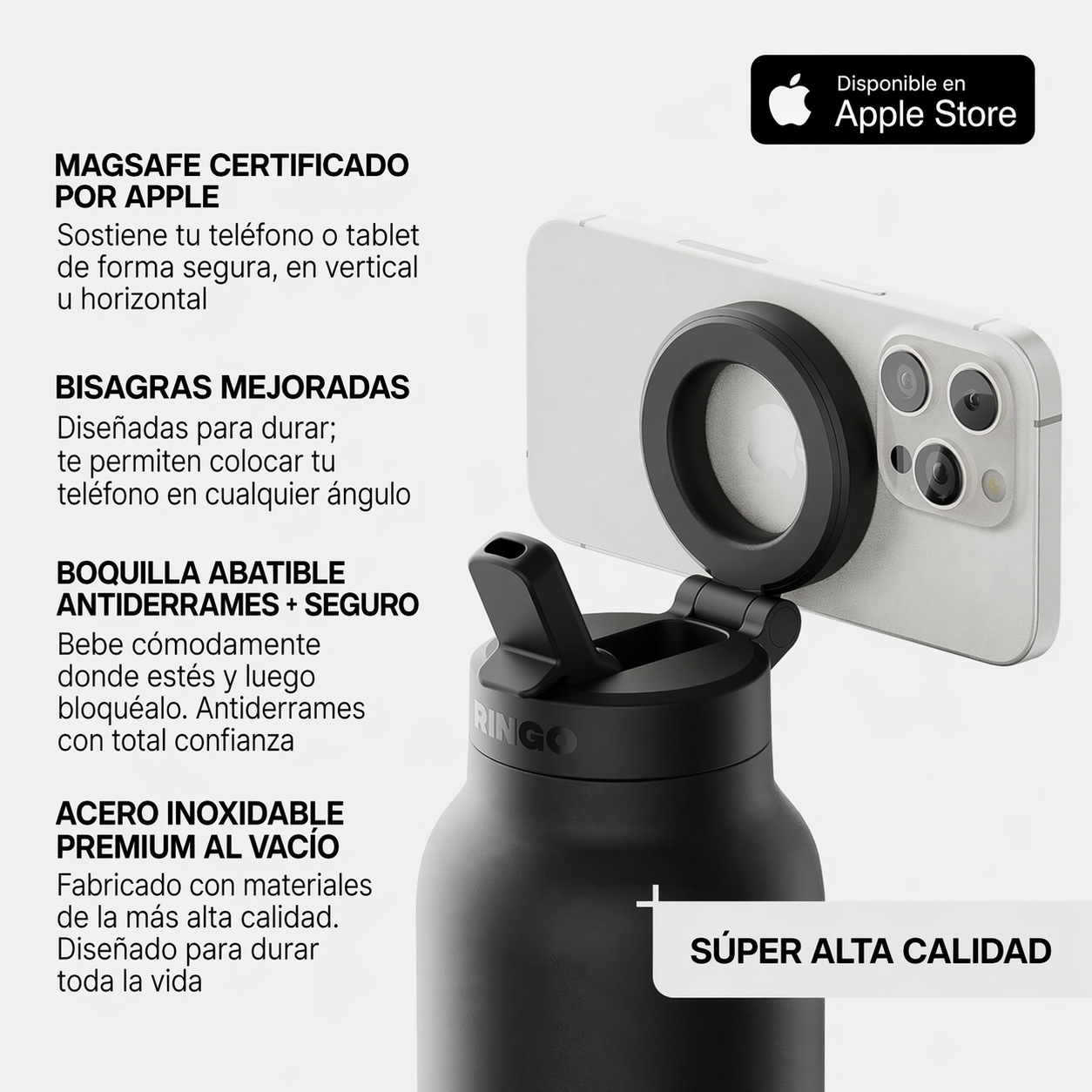 TermoGrip – Graba sin trípode, hidrátate donde vayas